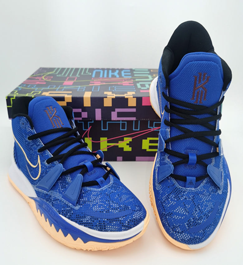 Nike Kyrie 7 Blue Yellow Black Shoes